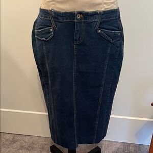 Vintage Quizz NY Denim Pencil Skirt